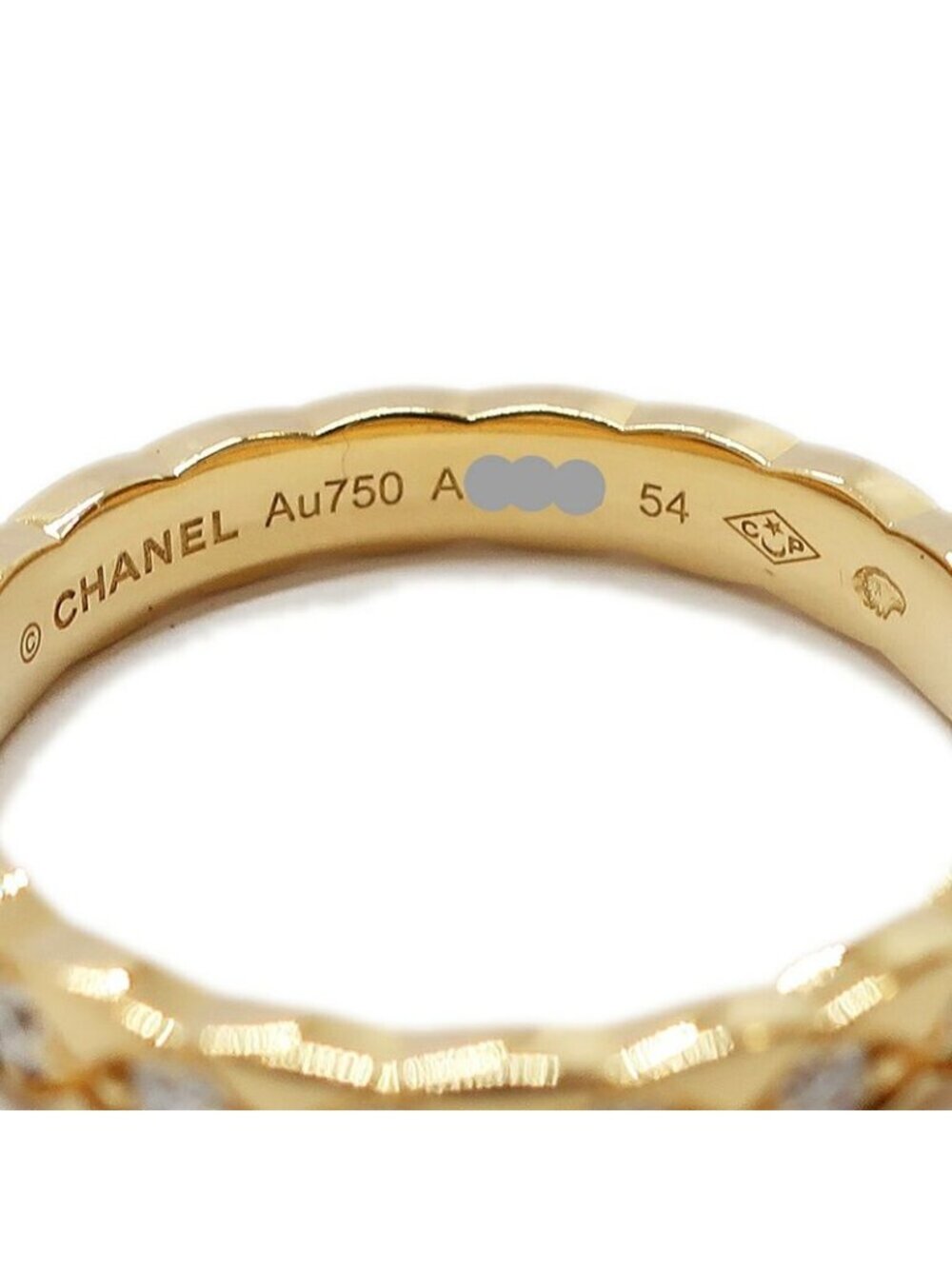 Chanel Coco Crush Collection Diamond Ring 750 YG Mini Model no - Picture 6 of 9